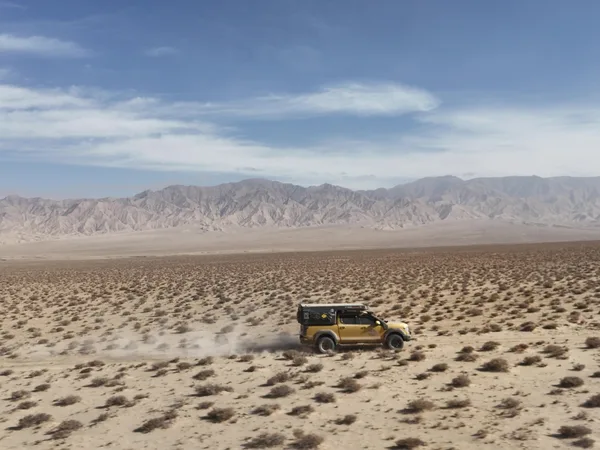 Across the Lop Nur desert